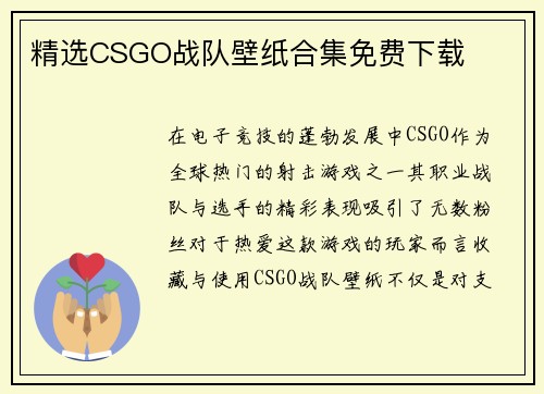 精选CSGO战队壁纸合集免费下载
